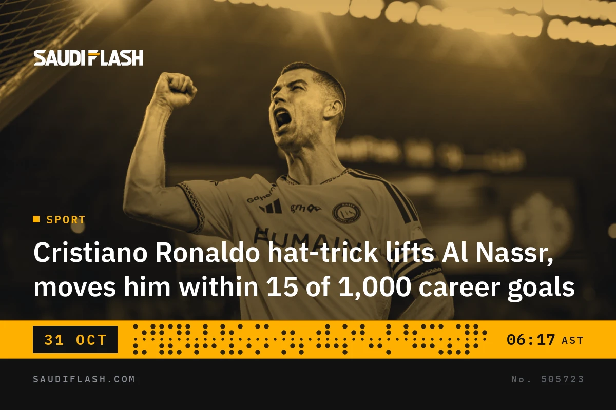 Cristiano Ronaldo hat-trick lifts Al Nassr, moves him within 15 of 1,000 career goals