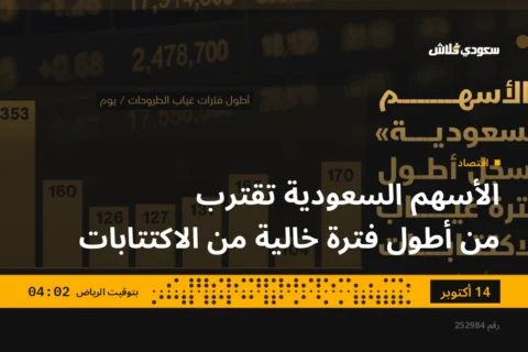 الأسهم السعودية تقترب من أطول فترة خالية من الاكتتابات
