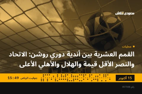 القمم العشرية بين أندية دوري روشن: الاتحاد والنصر الأقل قيمة والهلال والأهلي الأعلى