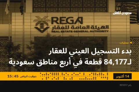 بدء التسجيل العيني للعقار لـ84,177 قطعة في أربع مناطق سعودية